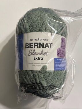 Yarnspirations Bernat Blanket Extra Plush Yarn - Smoky Green